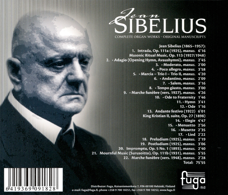 Jean Sibelius - Complete Organ Works